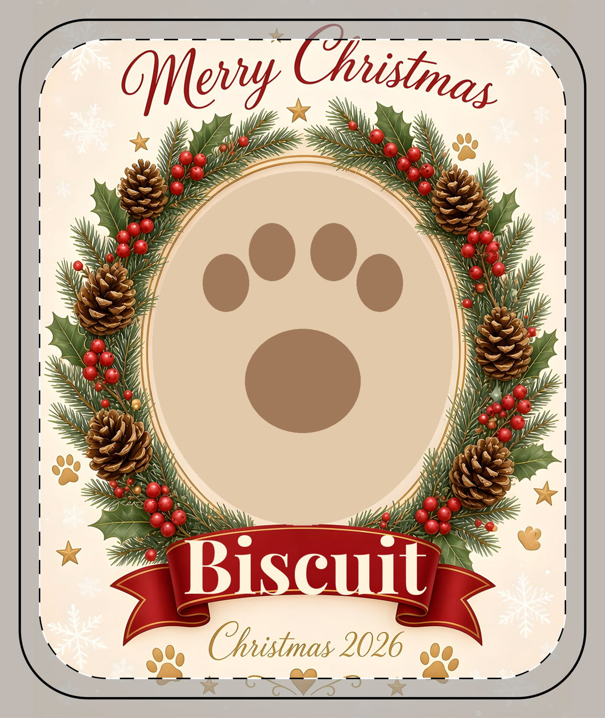 Personalised Pet Photo Sherpa Fleece Blanket – Christmas Cosy Throw