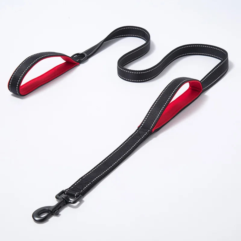 Heavy Duty Double Handle Dog Training Leash – Dual Grip Lead for Superior Control & Safety