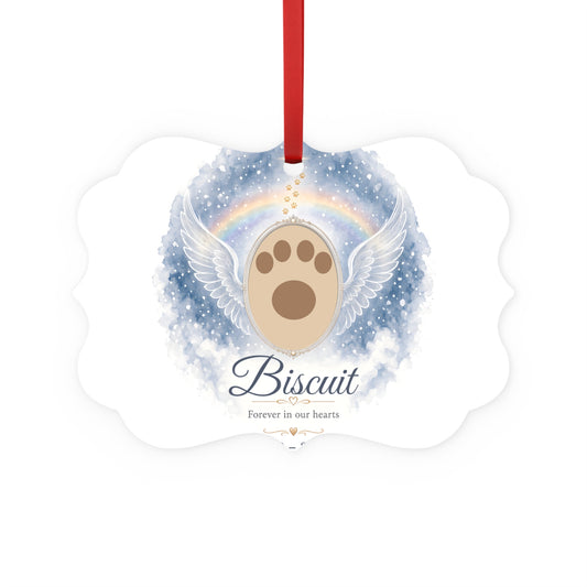 Pet Memorial Christmas Ornament – Personalised Photo, Forever in Our Hearts