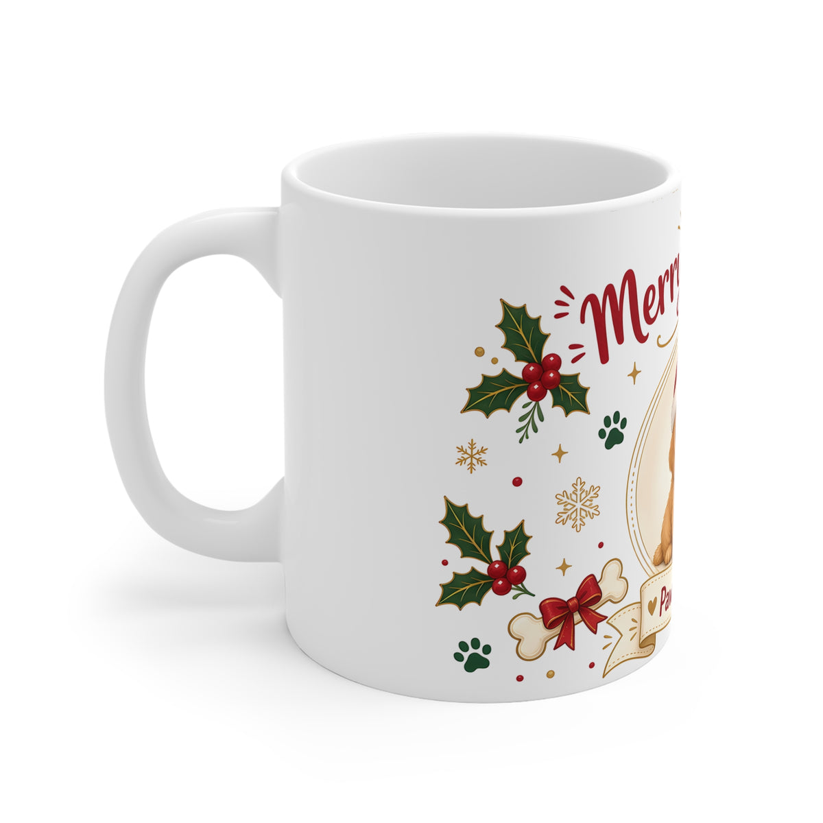Merry Woofmas Christmas Mug – Dog & Cat Lover Gift, 11oz Ceramic