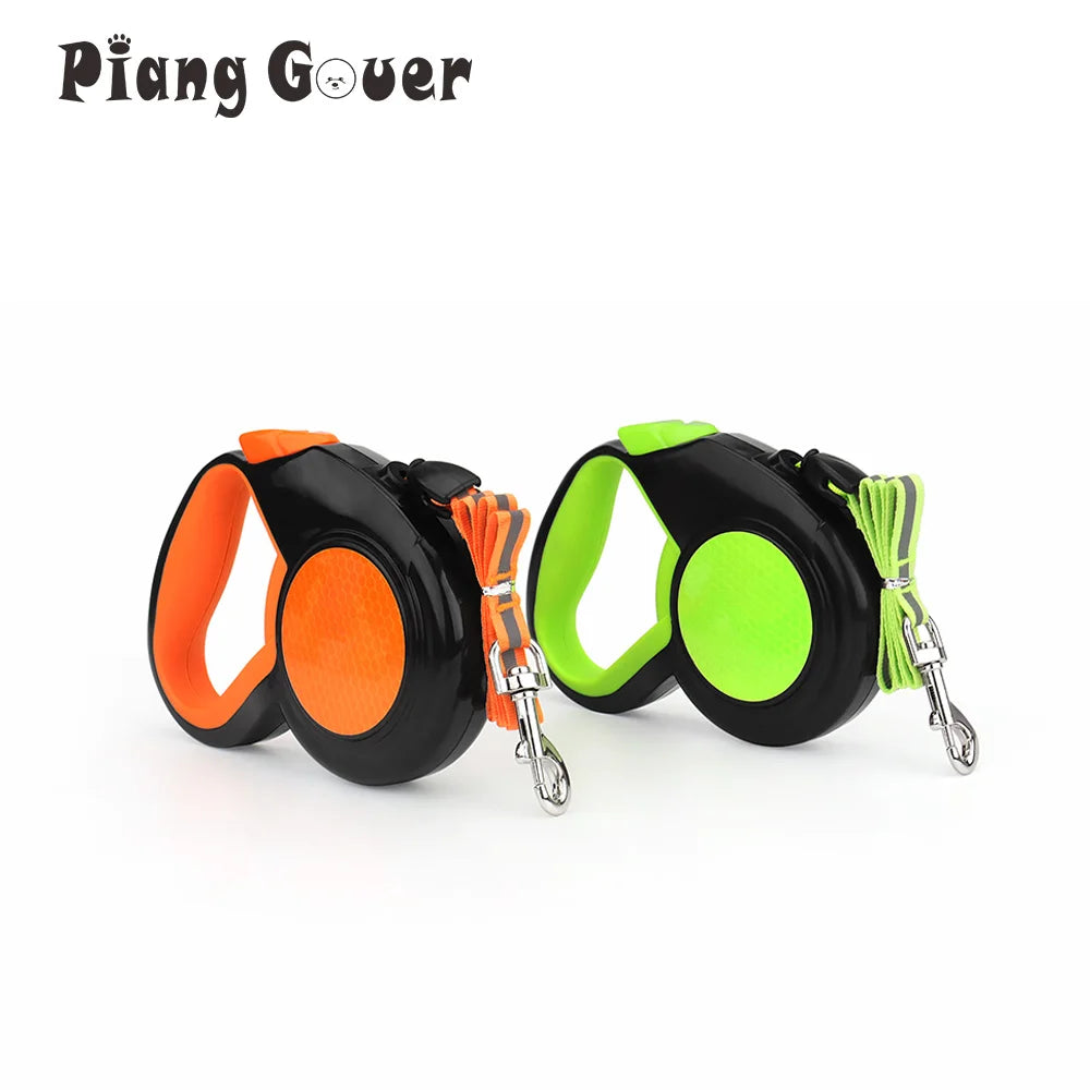 Retractable Dog Lead – Reflective 3M/5M/8M Extendable Leash for Dogs & Cats