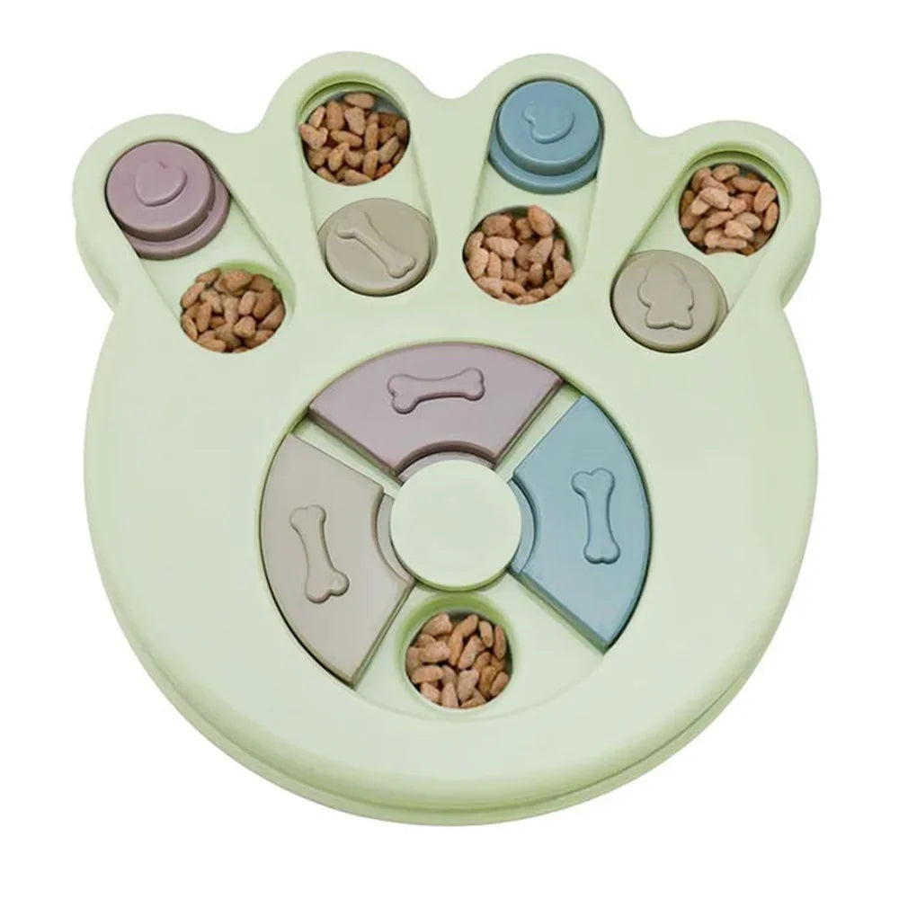 Dog Puzzle Slow Feeder Bowl – Interactive IQ Toy for Small Dogs
