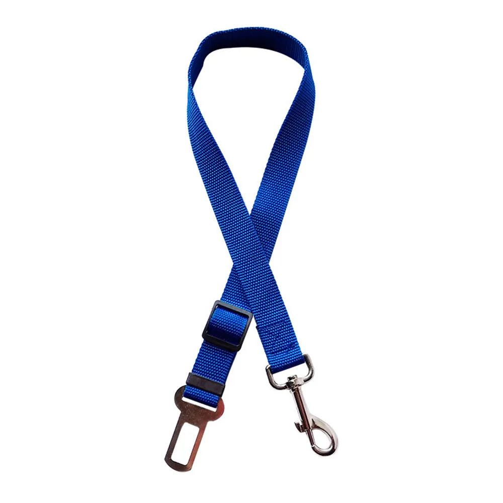 Dog Car Seat Belt – Adjustable Nylon Safety Harness for Travel