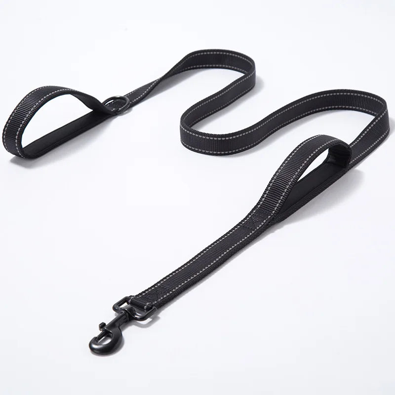 Heavy Duty Double Handle Dog Training Leash – Dual Grip Lead for Superior Control & Safety