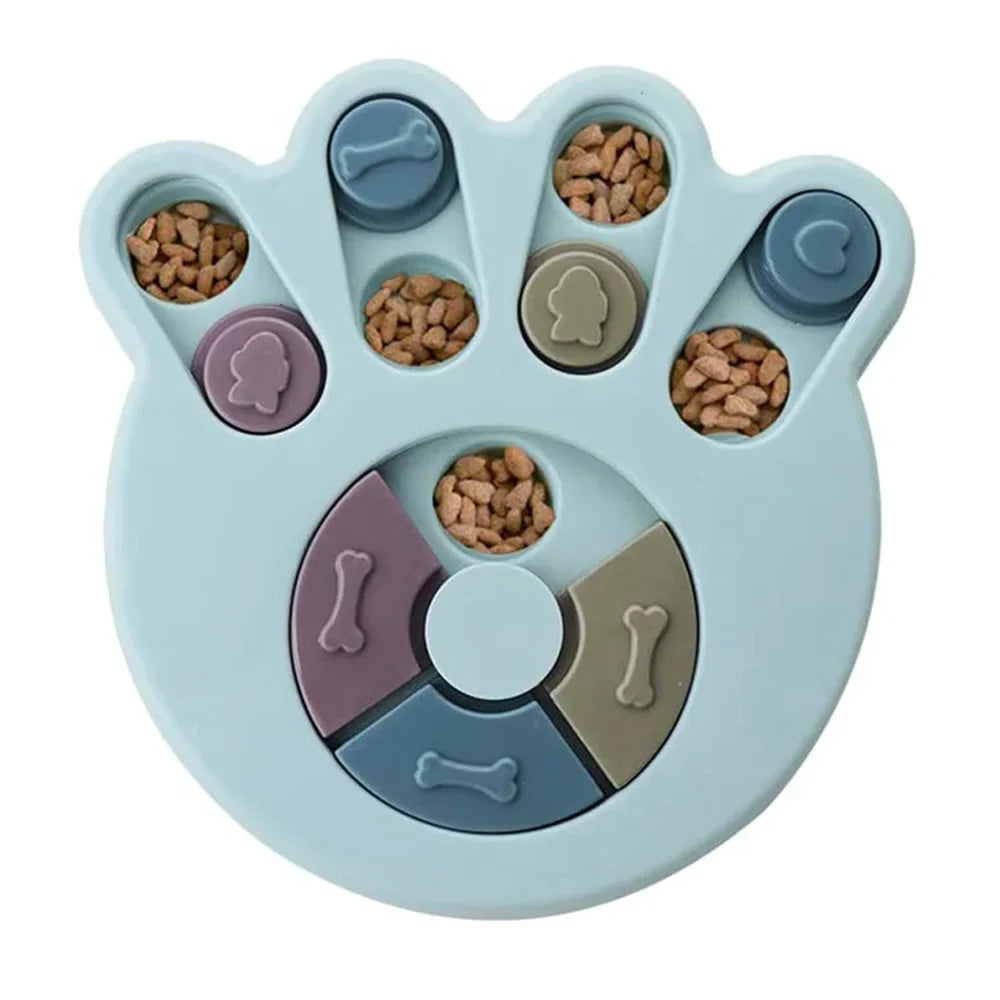 Dog Puzzle Slow Feeder Bowl – Interactive IQ Toy for Small Dogs