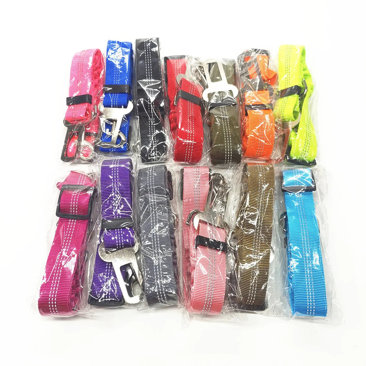 Dog Car Seat Belt – Adjustable Nylon Safety Harness for Travel