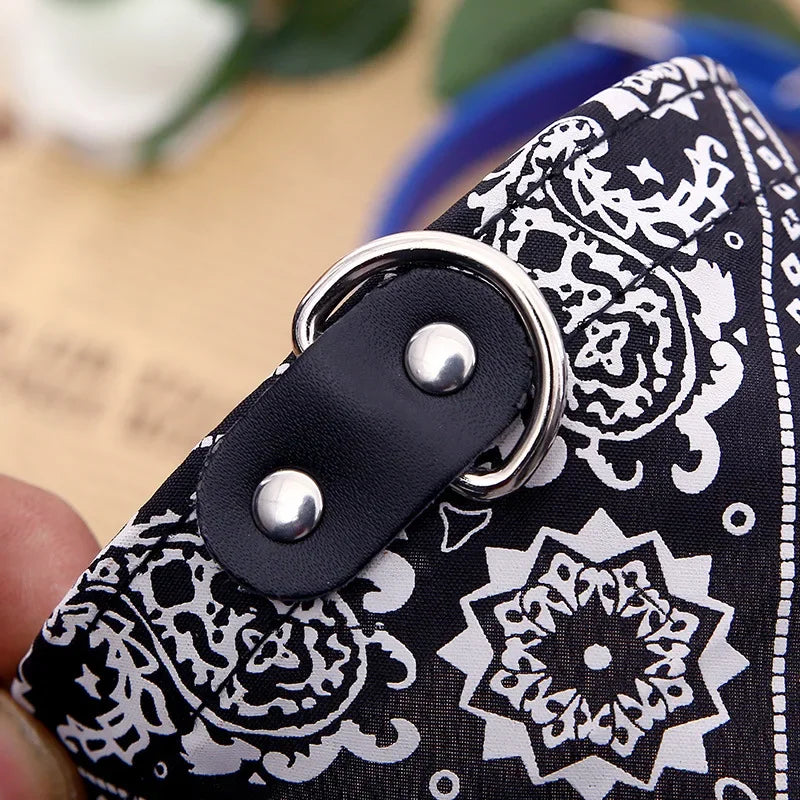 Dog Collar with Bandana Scarf – Adjustable for Small & Medium Dogs