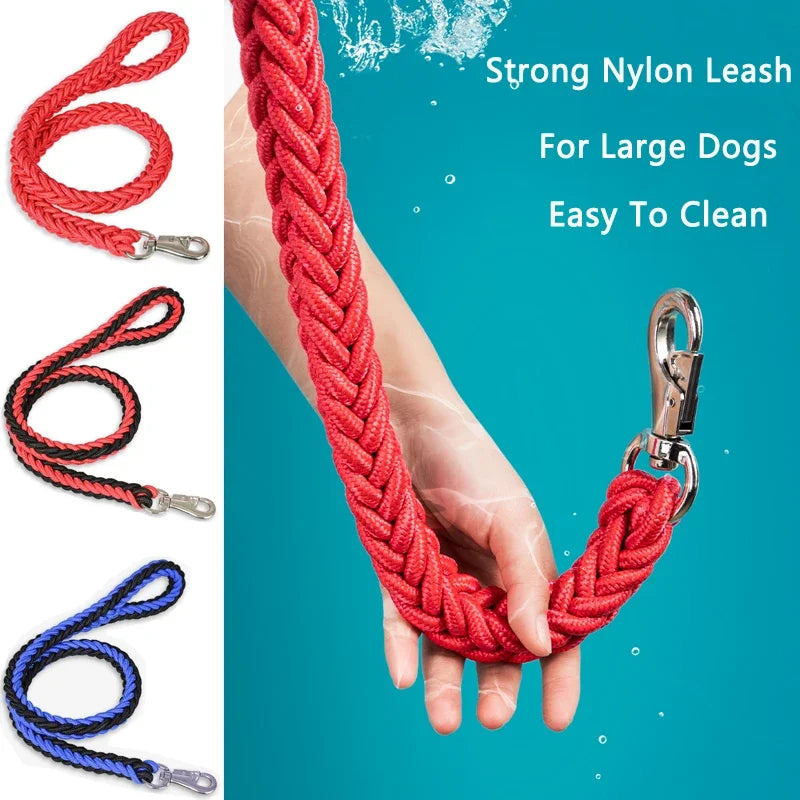 4.5ft Heavy Duty Dog Leash – Braided Nylon Lead for All Breeds | Walking, Hunting & Camping