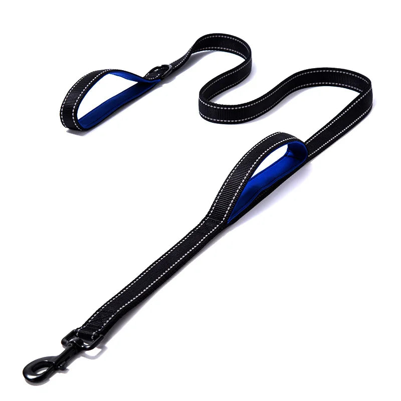 Heavy Duty Double Handle Dog Training Leash – Dual Grip Lead for Superior Control & Safety