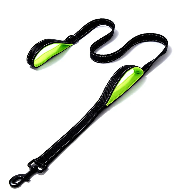 Heavy Duty Double Handle Dog Training Leash – Dual Grip Lead for Superior Control & Safety