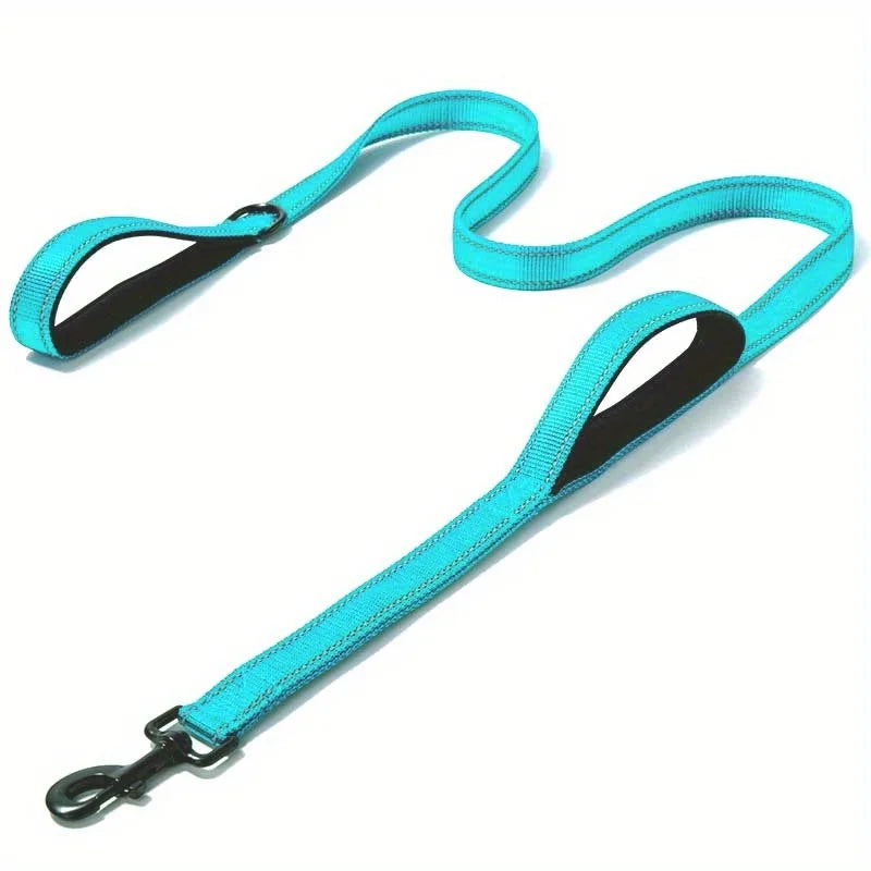 Heavy Duty Double Handle Dog Training Leash – Dual Grip Lead for Superior Control & Safety