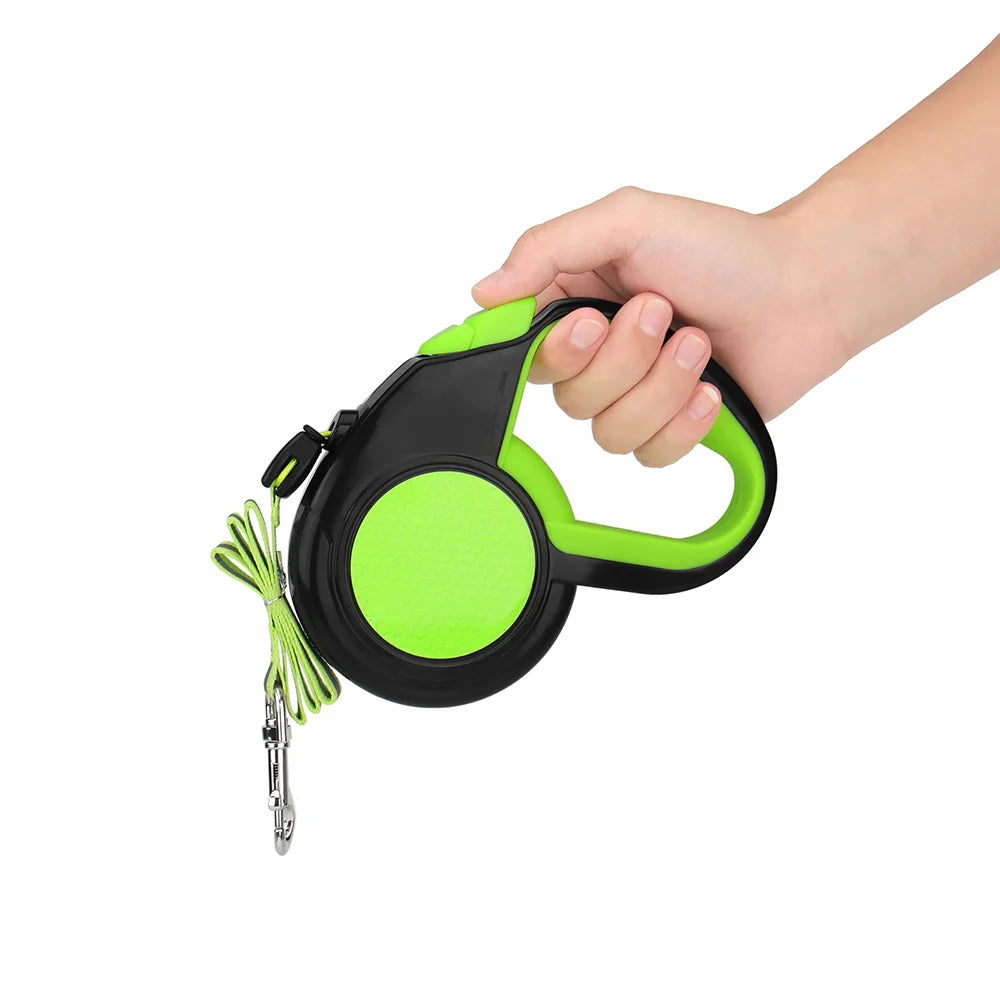 Retractable Dog Lead – Reflective 3M/5M/8M Extendable Leash for Dogs & Cats