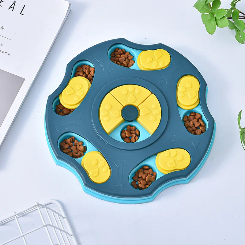 Dog Puzzle Slow Feeder Bowl – Interactive IQ Toy for Small Dogs