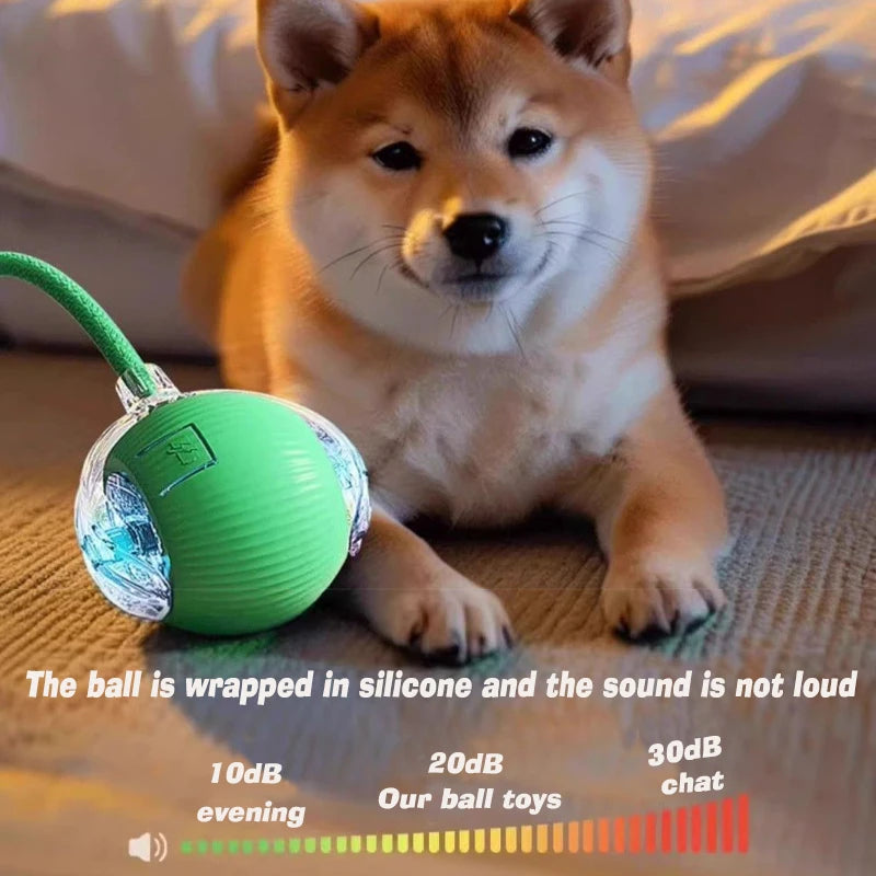 Interactive Rolling Ball Toy for Dogs – Automatic & Rechargeable